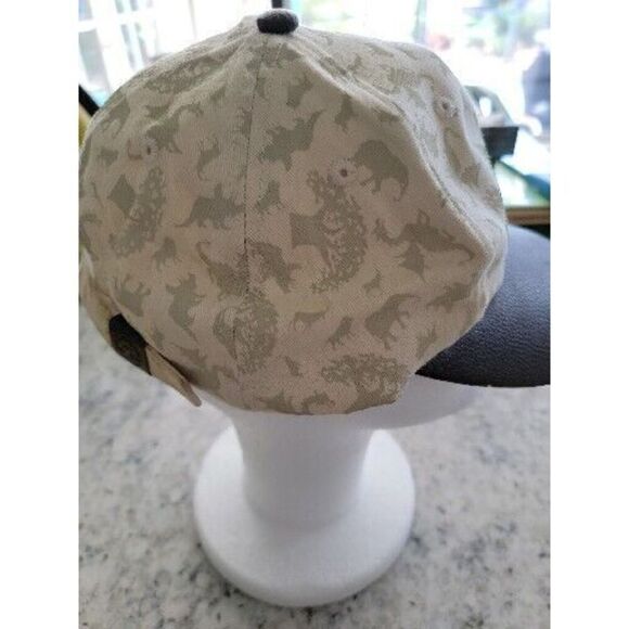 Disney Animal Kingdom Tan Real‎ Leather Bill Hat Adult One Size Adjustable - Picture 6 of 10